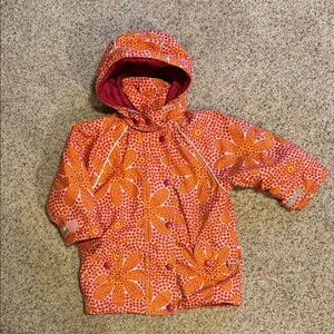 Colorful Floral Hooded Jacket